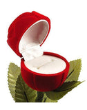 Karatcart Velvet Red Rose Jewelry Ring Gift Box